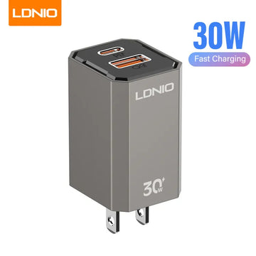 Ldnio A2527C 30W Foldable Fast Charger with USB A to C Cable