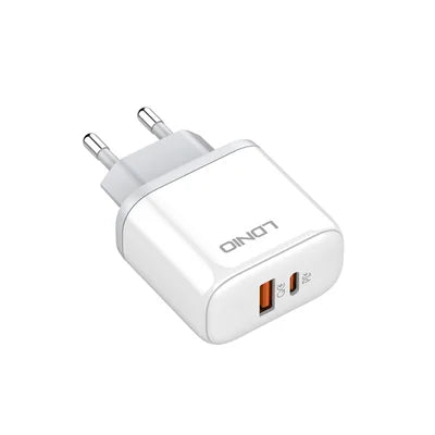 Ldnio A2526C 45w Dual Port Fast Charger with USB A to C Cable