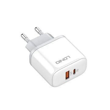 Ldnio A2526C 45w Dual Port Fast Charger with USB A to C Cable