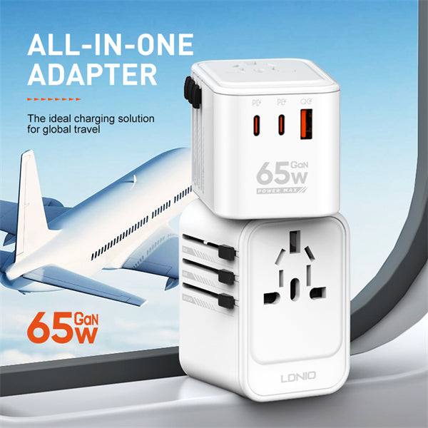 Ldnio 3 GaN Universal Travel Adapter Z6