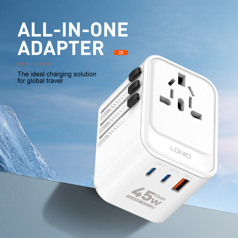 Ldnio 45W GaN Travel Adapter Z8