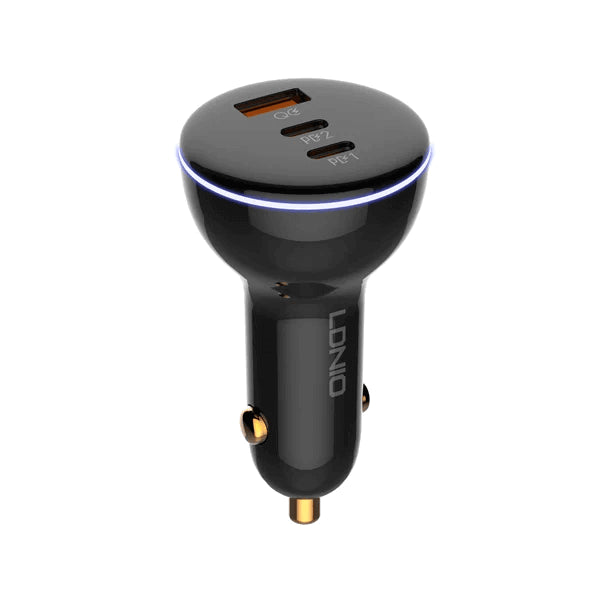 LDNIO C102 160W Fast Car Charger with 100w USB USB-C to USB-C Cable